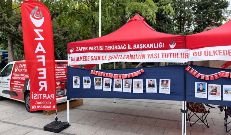 Zafer Partisi Tekirdağ İl Başkanlığı’ndan Anma Çadırına Davet