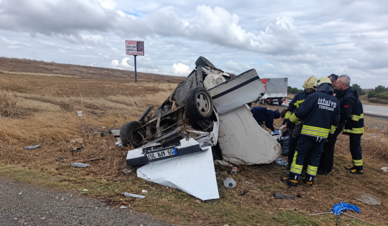 Muratlı–Tekirdağ Yolunda Trafik Kazası: 1 Ölü, 3 Yaralı