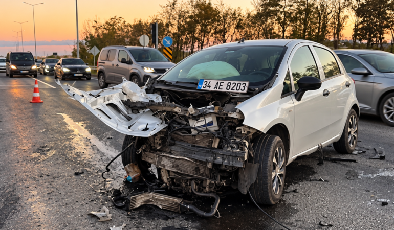 Çorlu’da İki Otomobil Çarpıştı: 5 Yaralı